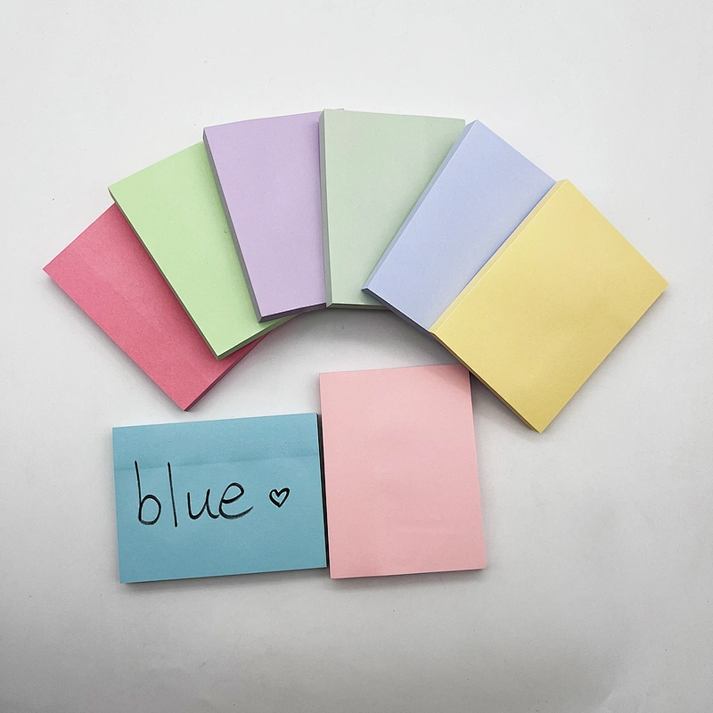 China factory 8 colors 3 x 4 inch kawaii customized cute memo pad custom print notepad creative removable pastel sticky notes